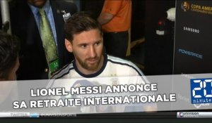 Argentine: Quatre finales perdues et Lionel Messi annonce sa retraite internationale