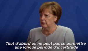 Brexit : Angela Merkel "comprend" que la Grande-Bretagne ait besoin de temps