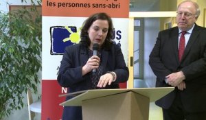 Emmanuelle Cosse inaugure le centre d’hébergement et de réinsertion sociale, Quai de Metz