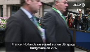 France: Hollande rassurant sur un dérapage budgétaire en 2017