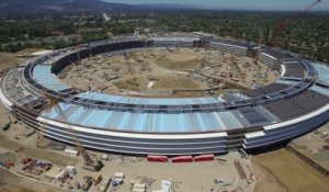 Decouvrez Le Nouveau Siege D Apple En Californie Une Soucoupe Sur Orange Videos
