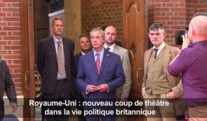 Nigel Farrage démissionne en déclarant : « J’ai accompli ma mission » avec le "Brexit"