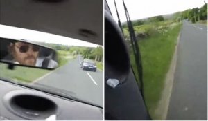 Un automobiliste fait un tonneau pour éviter une collision !