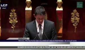 Manuel Valls annonce le recours au 49.3 concernant la loi Travail