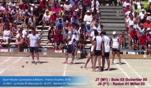 Demi-finales M1 et F1, France Doubles, Béziers 2016