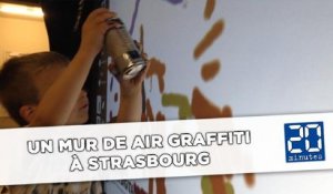 Un mur de air graffiti à Strasbourg