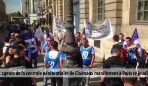 Les agents de Clairvaux manifestent à Paris jeudi 7 juillet 2016