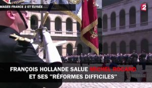 François Hollande salue Michel Rocard et ses "réformes difficiles"