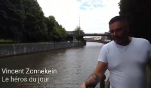 Tournai: Vincent Zonnekein a plongé dans l'Escaut pour sauver un chien