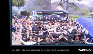 Euro 2016 : Les Bleus accueillis par un clapping à Clairefontaine