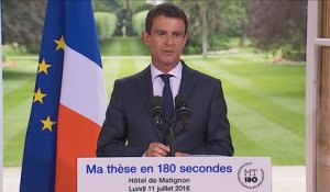 Réception des lauréats #MT180 : discours de Manuel Valls