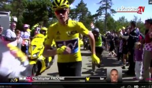 Froome sans vélo : « Une scène unique sur le Tour de France »