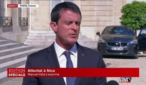 Discours de Manuel Valls en réaction aux attentats de Nice