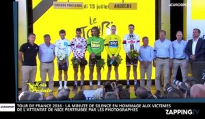 Attentat de Nice – Tour de France 2016 : La minute de silence perturbée par les photographes (Vidéo)