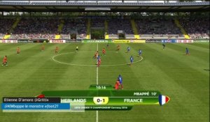 Foot - Euro - U19 - Bleus : Le but de Mbappe contre les Pays-Bas
