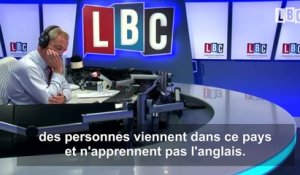 Cet auditeur tient un point face au populiste britannique Nigel Farage