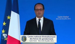 Hollande: "La fin de l'Etat de droit serait la fin de l'Etat"