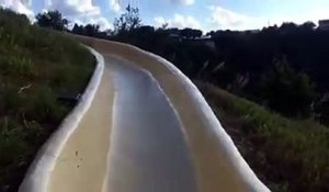 Sortie de toboggan à eau