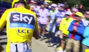 Tour de France : Christopher Froome termine sa course à pied