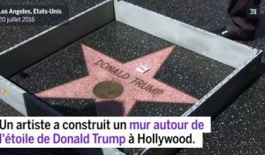 Un mur de contestation autour de l'étoile de Donald Trump à Hollywood