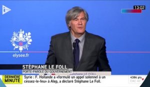 Stéphane Le Foll recadre Arnaud Montebourg avec un jeu de mots