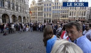 Hommage à Toots Thielemans sur la Grand-Place de Bruxelles