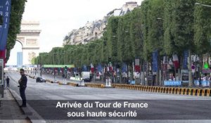 Tour de France: une arrivée sous haute sécurité
