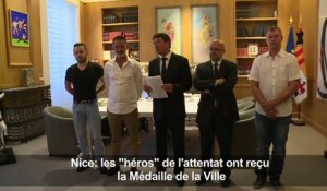 Nice: les "héros" de l'attentat ont reçu la Médaille de la Ville