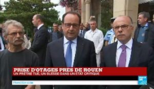 REPLAY - Intervention de François Hollande après la tuerie de l'église de Saint-Étienne-du-Rouvray :