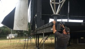 A Landaoudec, la grande scène du festival du Bout du monde se monte