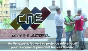 Venezuela: feu vert pour le référendum anti-Maduro