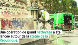 Paris : Opération nettoyage pour la place de la République