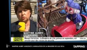Martine Aubry émue, elle annonce l'annulation de la braderie de Lille (Vidéo)