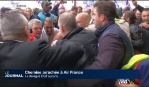 Chemise arrachée à Air France : le délégué CGT surpris