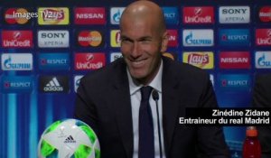 Supercoupe d'Europe: Zidane surpris dans la joie par ses joueurs