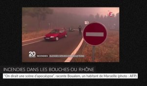 Les images saisissantes des violents incendies dans les Bouches-du-Rhône