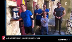 Fort Boyard : Thierry Olive tombe lors d’une épreuve et perd son pantalon (Vidéo)