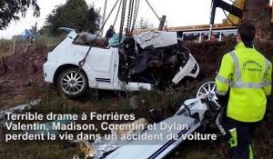 Terrible drame à Ferrières : Valentin, Madison, Corentin et Dylan perdent la vie dans un accident de voiture