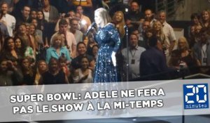 Super Bowl: Adele ne se sent pas de chanter pendant la mi-temps