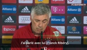 Bayern - Ancelotti : ''Ribéry a compris le message''