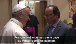 François Hollande au Vatican pour témoigner sa gratitude au pape