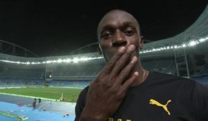 Jeux Olympiques 2016 - Usain Bolt rend hommage à Christophe Lemaitre après le 200M