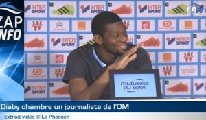 Zap : Diaby chambre un journaliste de l'OM