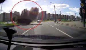 Une canalisation explose près d'une route (Russie)