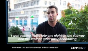 New-York : Un musicien vient en aide aux sans-abri (Vidéo)