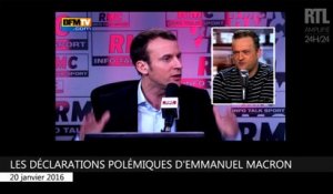 Les déclarations polémiques d'Emmanuel Macron