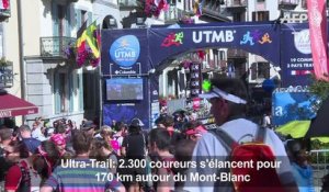 Ultra-Trail: 2.300 coureurs pour 170 km autour du Mont-Blanc