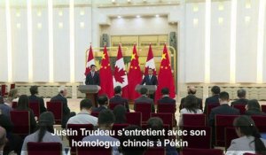 Justin Trudeau s'entretient avec son homologue chinois à Pékin