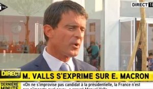 Manuel Valls adresse un gros tacle à Emmanuel Macron (vidéo)