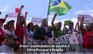 Manifestation de soutien à Dilma Roussef à Brasilia